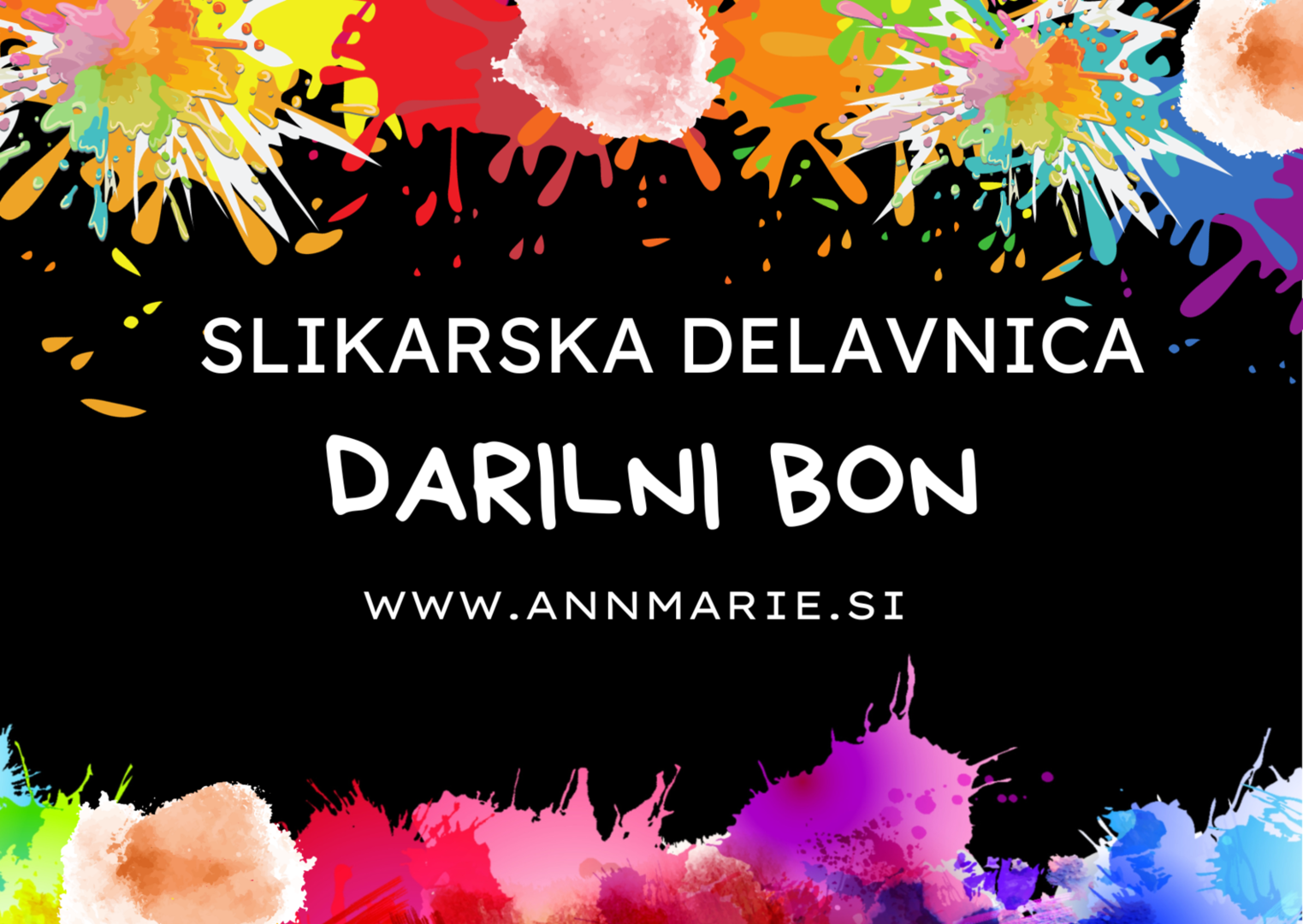 Darilni boni za slikarsko delavnico ali nakup slike