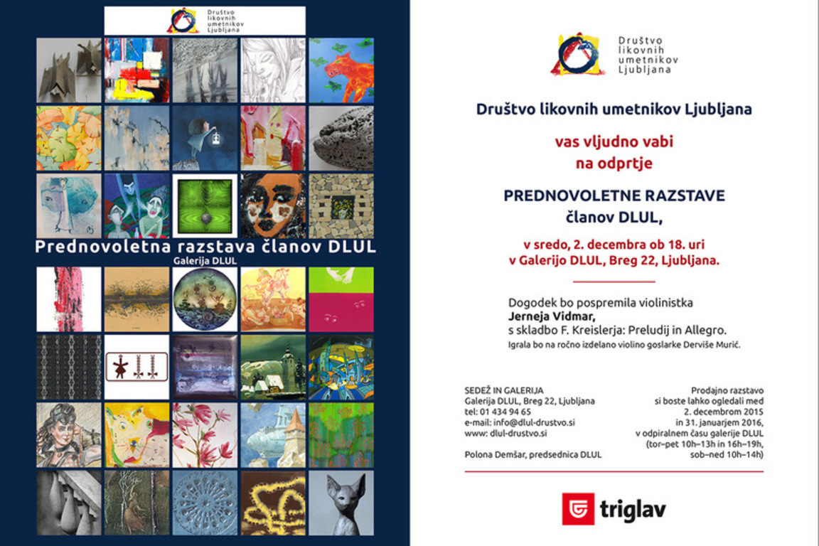 pre-New Year's exhibition DLUL*, Ljubljana 2015